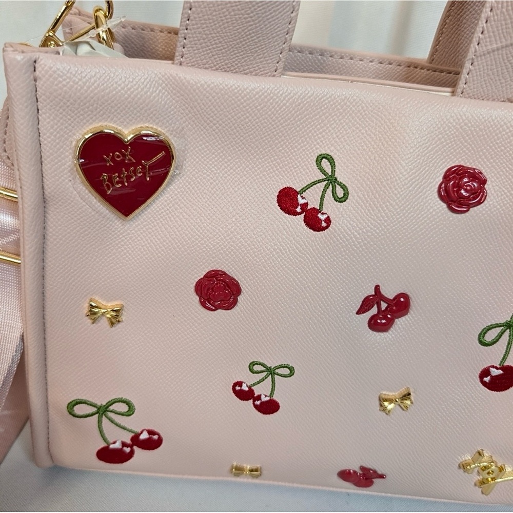 NWT Betsey Johnson Xonora 3-Way Studded Satchel Tote Bag - Picture 13 of 14